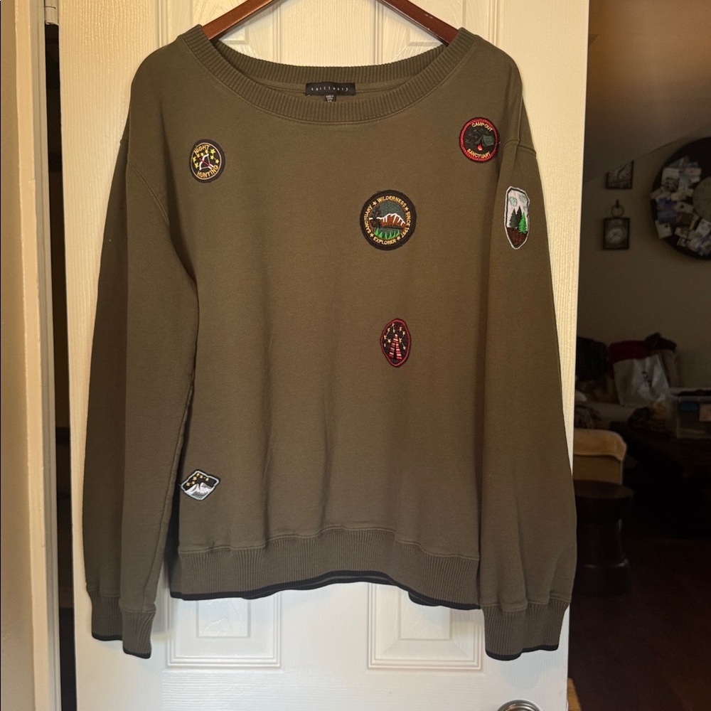 Sanctuary Olive Green Knit Top